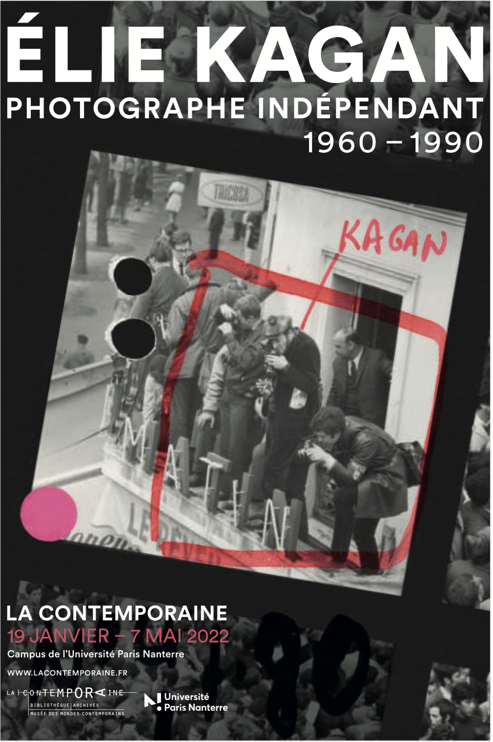 Affiche expo Elie Kagan La comtemporaine