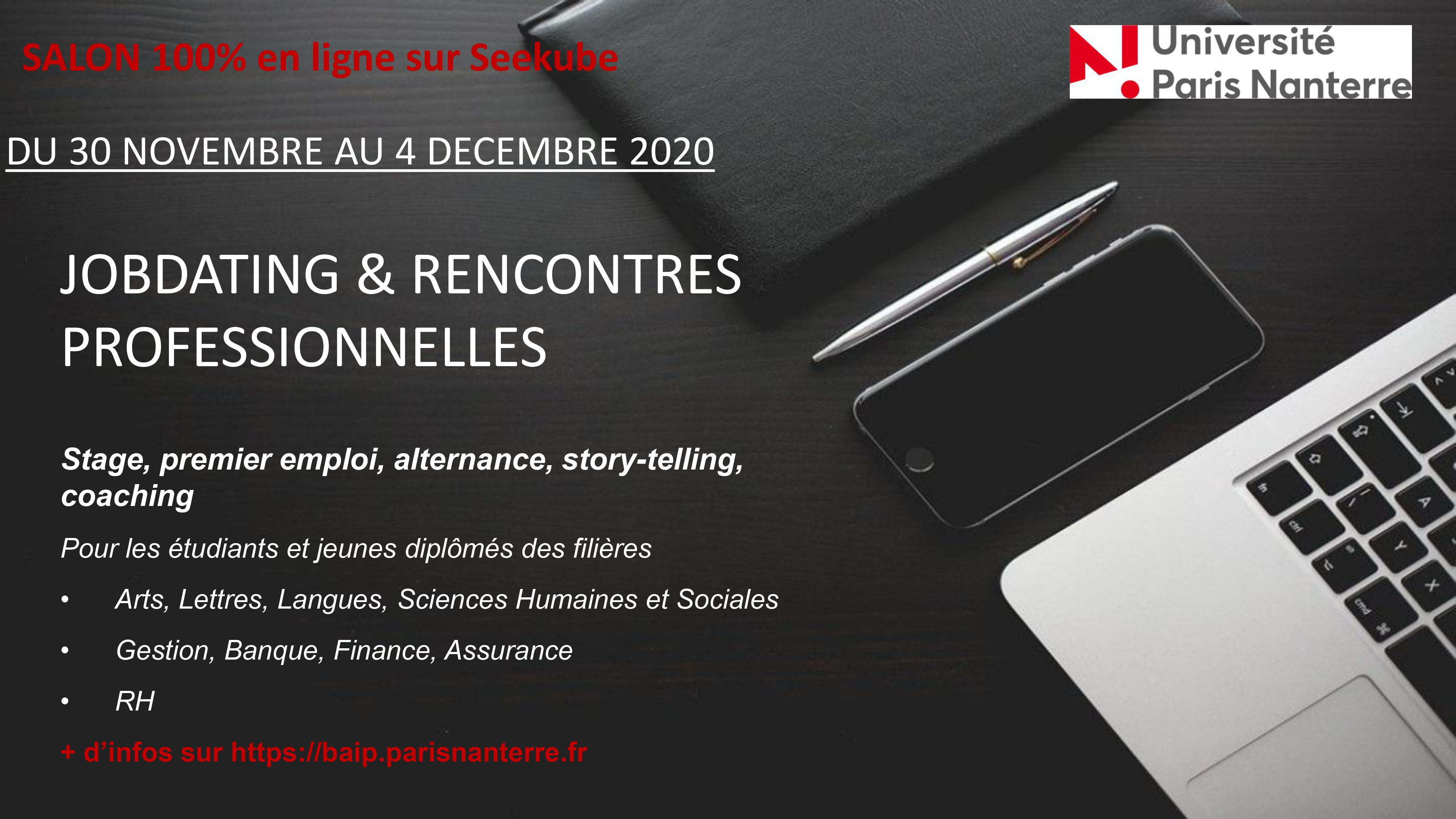 Universite En Ligne Jobdating 100 Virtuel Du 30 Novembre Au 4 Decembre 2020