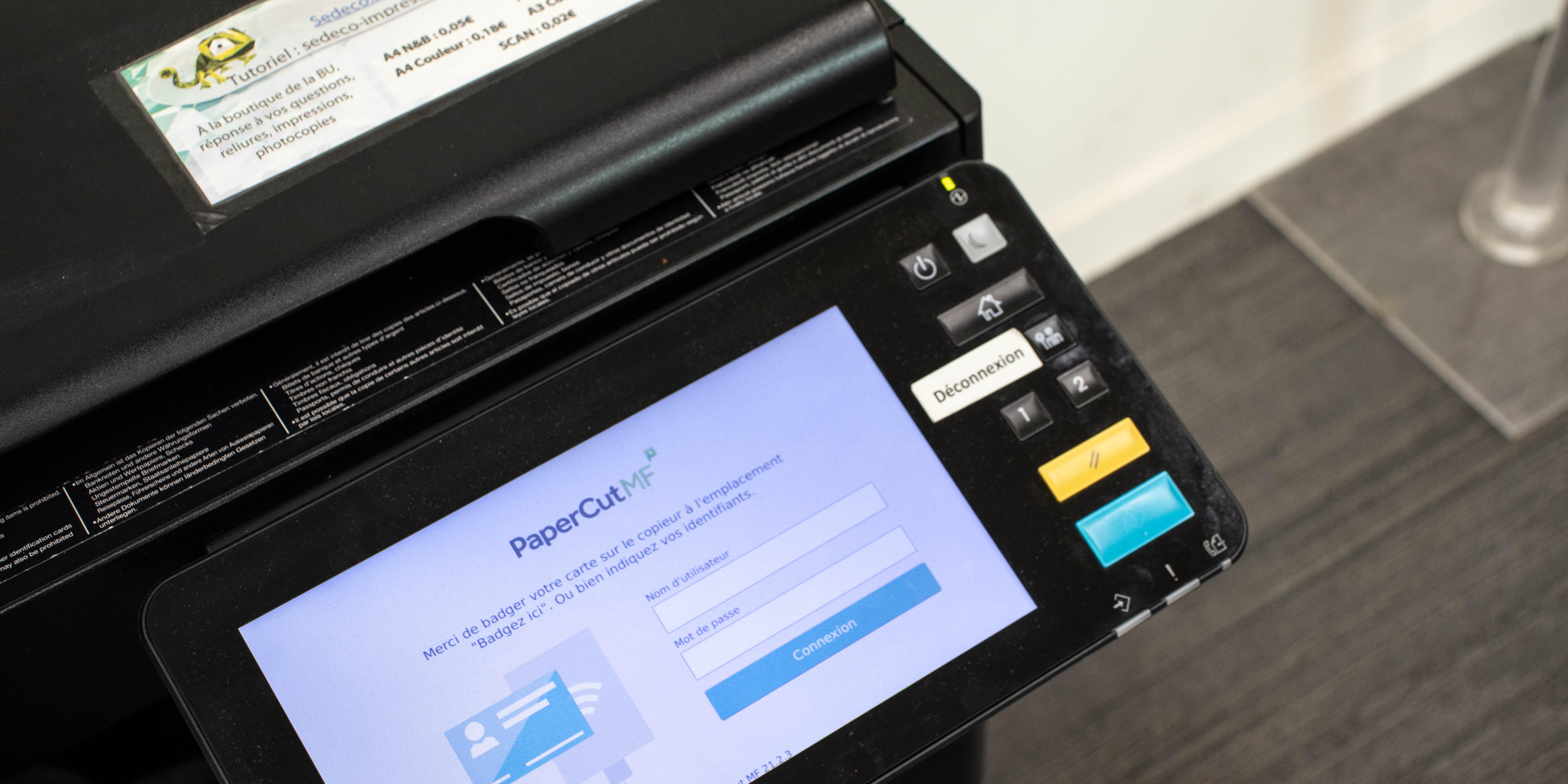 Imprimer, photocopier, scanner sur le campus Nanterre - Portail  institutionnel